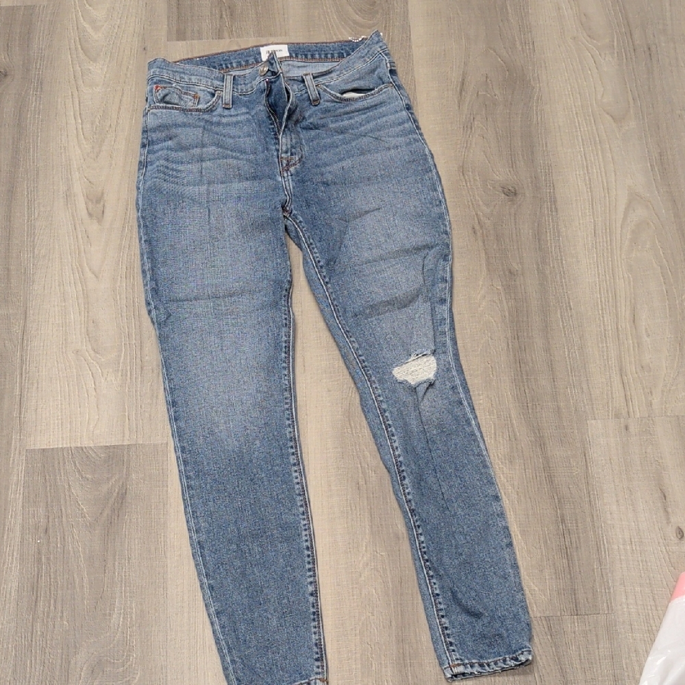 Hudson Jeans Women's Distressed Blue Skinny Jeans